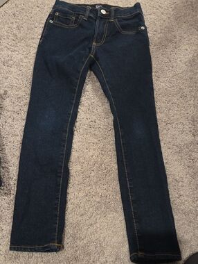 GAP Dark Indigo Stretch Skinny Jeans with Gold Stitching